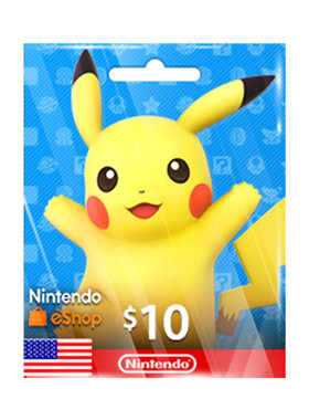 Nintendo USD10 eShop Card USA 任天堂10美元充值卡NS2 WiiU 3DS