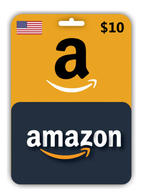 USD10 Amazon Gift Card 美国亚马逊礼品卡10刀 Voucher CODE USA