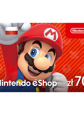 eShop Card 70zl Polish zloty 任天堂Switch点卡 波兰兹罗提PLN