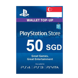 新加坡PSN礼品卡50SGD新加坡元 PS4/5 Store 50SGD 50新币预付卡