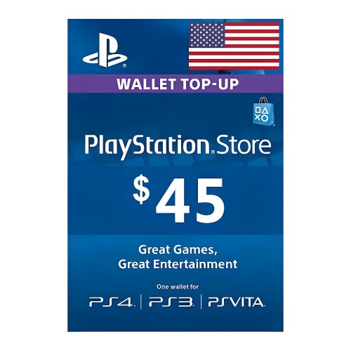 PSN+点卡USD45VoucherCodeUS