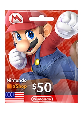 Nintendo Switch 50USD eShop Download Code 美版任天堂礼品卡US