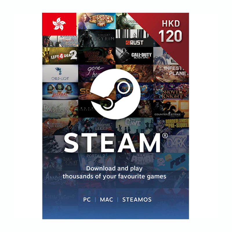香港Steam数字点卡120HKD代码