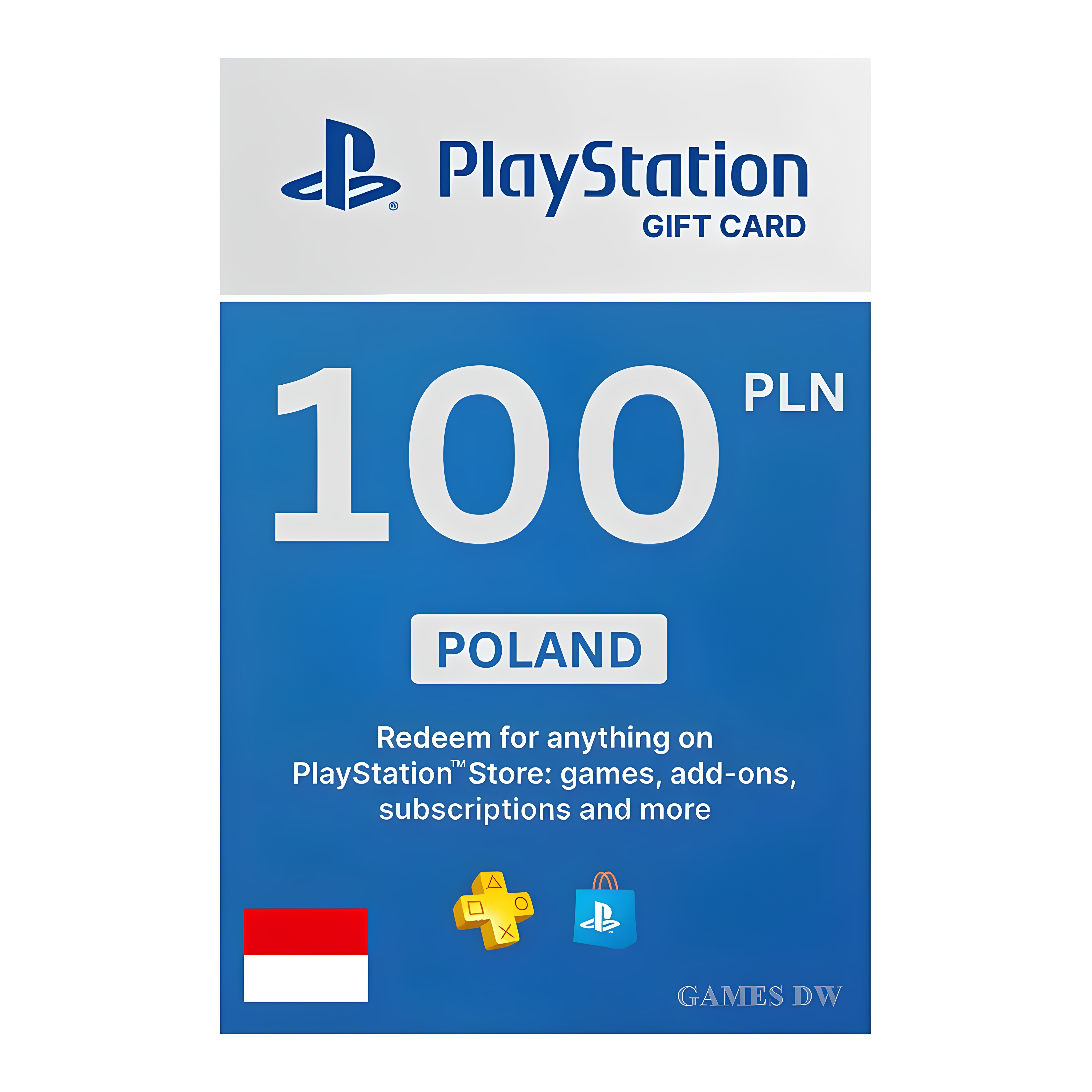 PlayStationPSNPlus100PLN图片