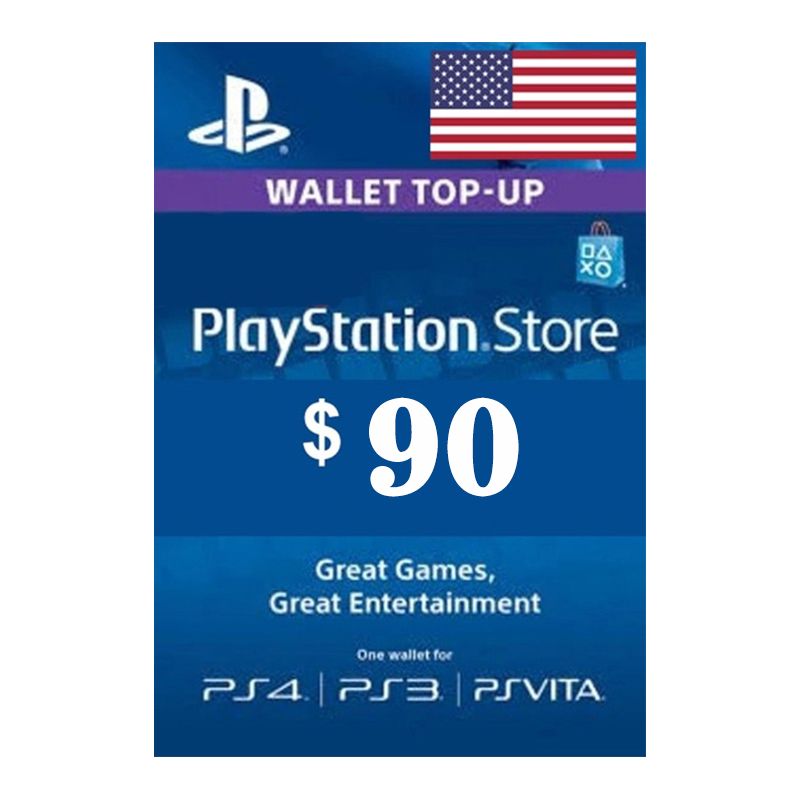 PS4/PS5点卡$90PSNCodeUSA