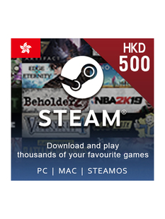 HKD500 Voucher 香港Steam数字点卡HKD500港币 Wallet Steam