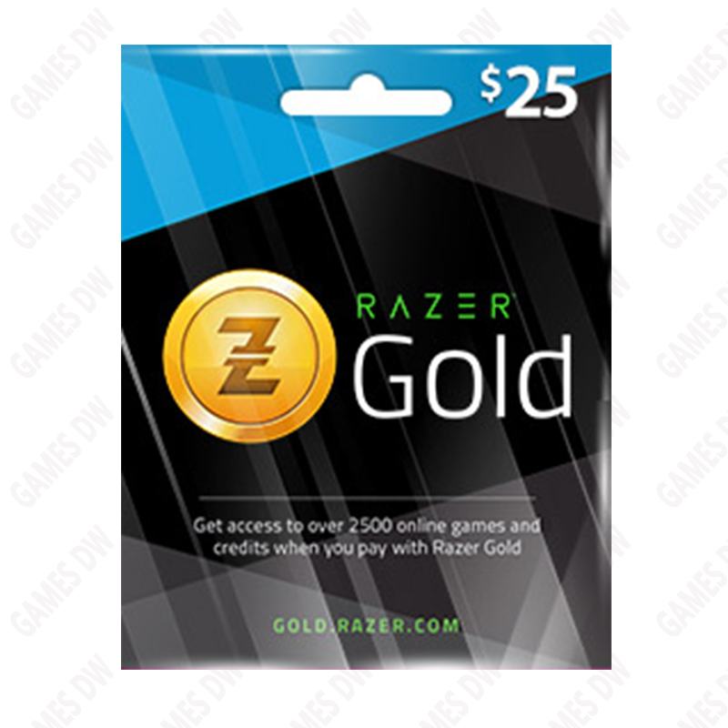 Razer Gold Code  25USD雷蛇礼品卡25美刀Rixty充值卡 CF穿越火线