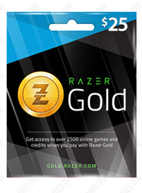 Razer Gold Code  25USD雷蛇礼品卡25美刀Rixty充值卡 CF穿越火线
