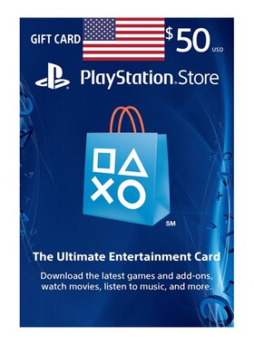 PlayStation美服充值点卡 PSN Plus 50美金 PS4 PSV US psn store