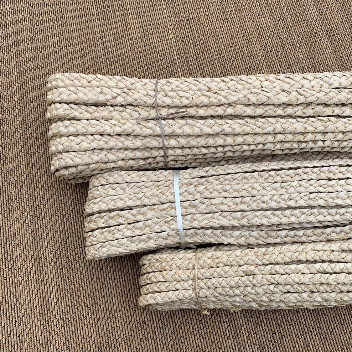 天然植物手工蒲子辫子 蒲草辫子 水仙草辫子 草编绳编织工艺材料