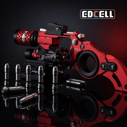 EDCELL正版破坏者红黑复合型推牌指尖陀螺金属解压玩具不可发射