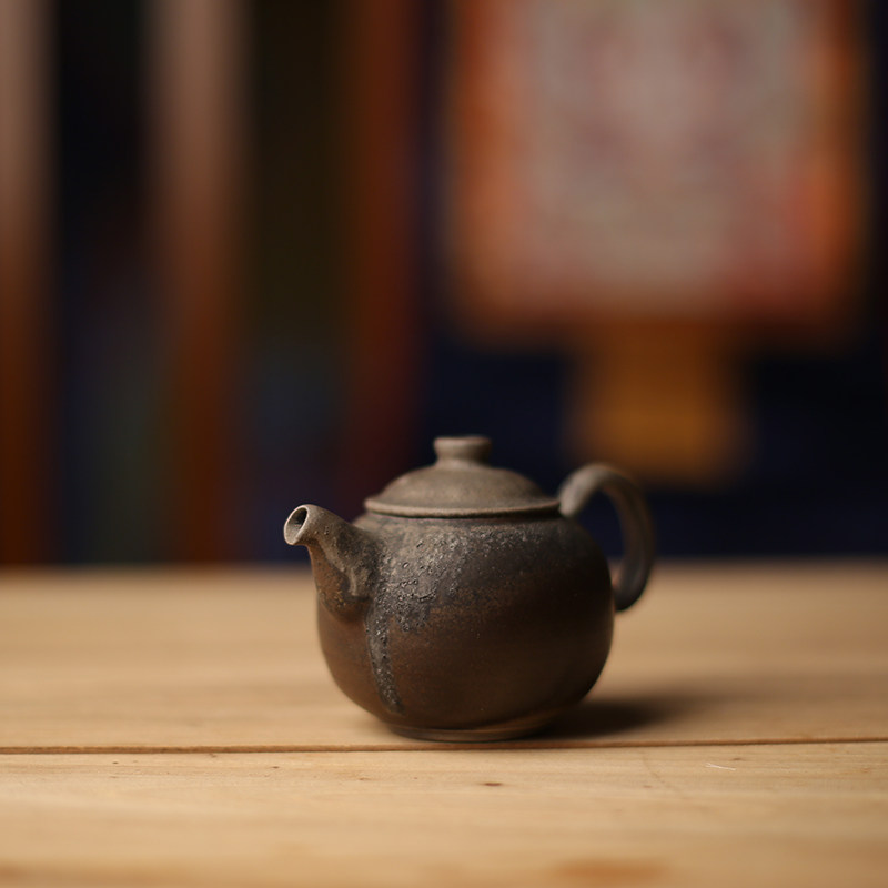 【器世界 】台湾柴烧大师江富山双炉窑茶壶收藏作品茶道茶杯0009
