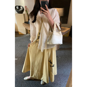 Floating 长裙 无袖 重工定位花刺绣 高定气质复古吊带连衣裙女法式