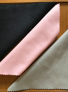 双面麂皮绒擦拭布粉红色浅灰色黑色黄金眼镜乐器手机屏幕清洁布柔