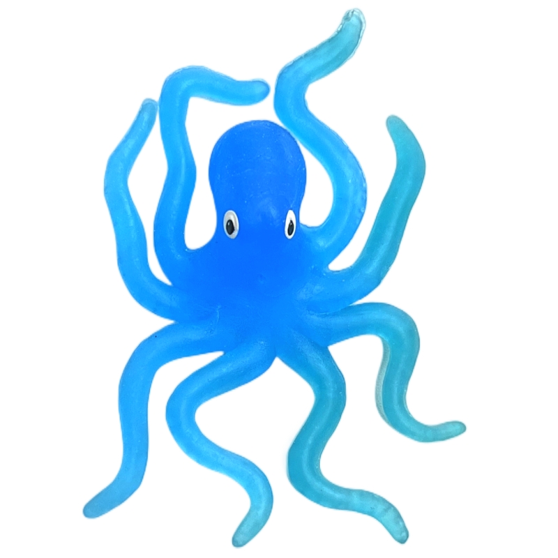 儿童玩具软胶半透明章鱼套装包邮