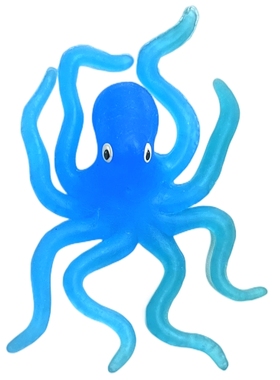 软胶仿真章鱼八爪鱼无异味半透明幼儿园儿童捞鱼戏水洗澡玩具模型