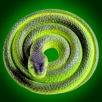 软胶仿真竹叶青小蛇玩具包邮