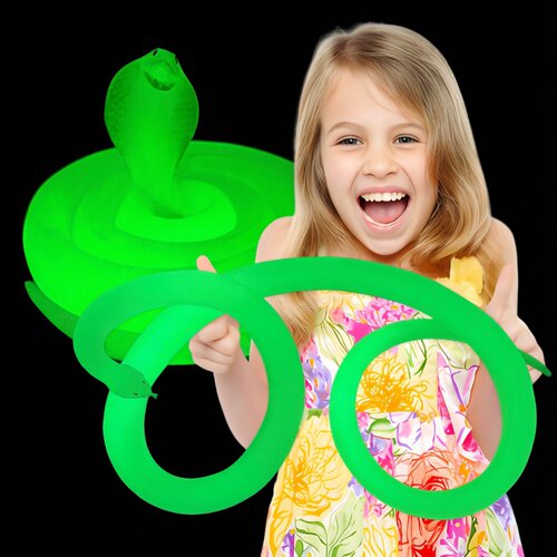 超亮夜光蛇软胶仿真蛇眼镜蛇包邮