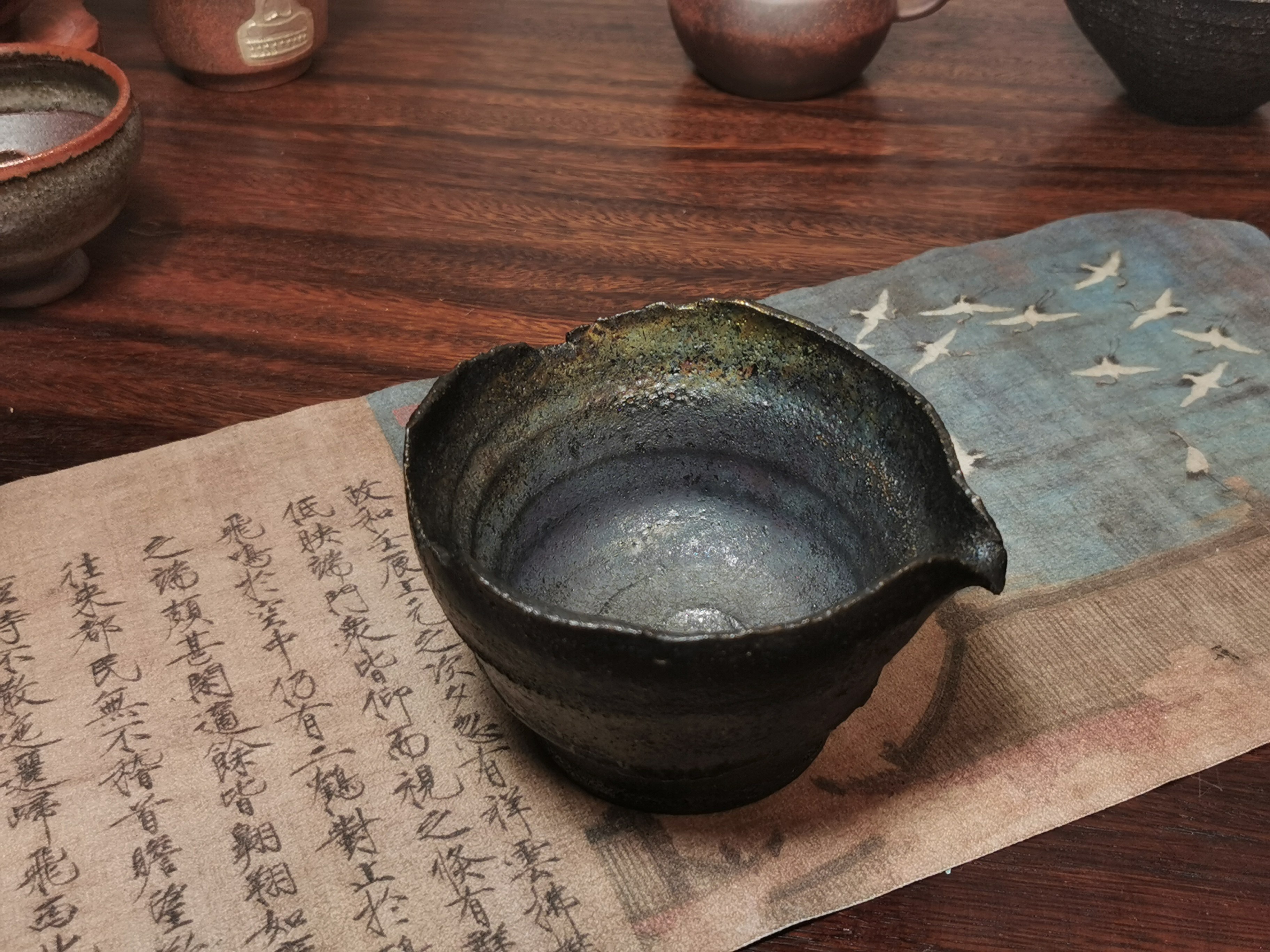 荥经黑砂 荥经砂器 纯手工茶器茶具 公道杯 盖碗 【进店咨询】
