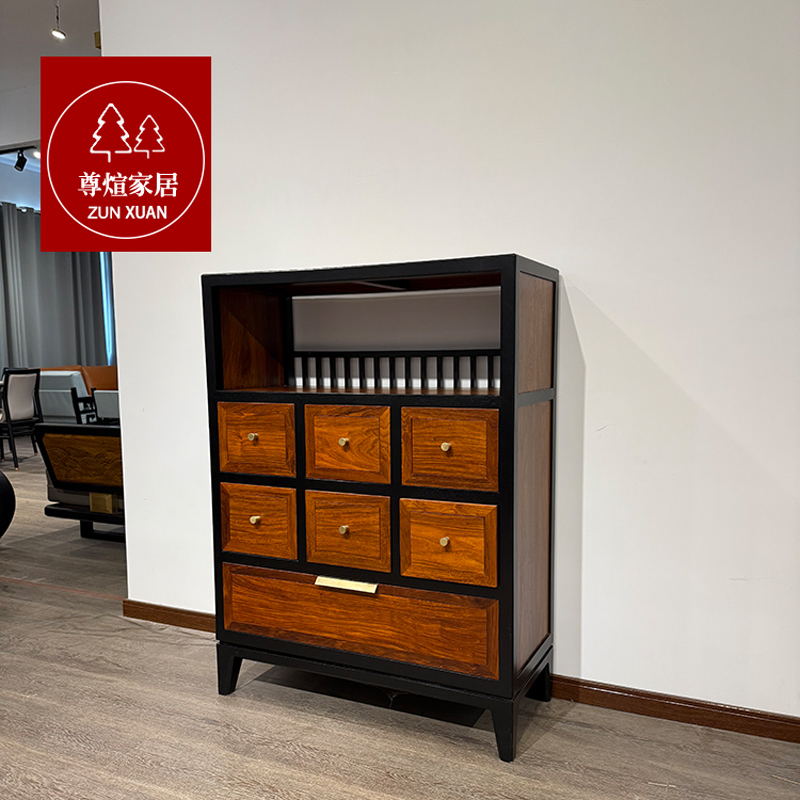 东方荟新中式刺猬紫檀红木餐边柜