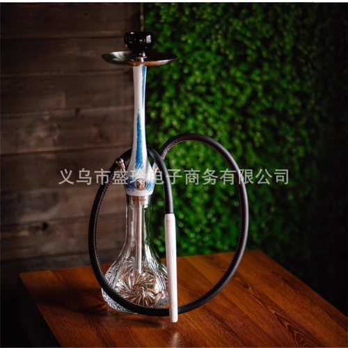Wookah皮箱礼盒包装木头水烟壶热销玻璃水烟壶配手提皮管