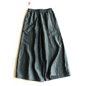 新款 龟纹香云纱阔腿裤 女装 桑蚕丝休闲宽松女裤 子 长裤 2026春装