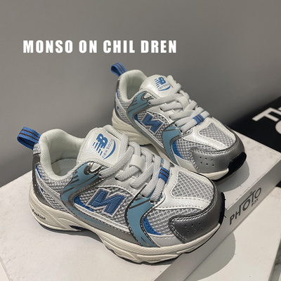 女童运动鞋2025秋季新款儿童一脚蹬老爹鞋男童软底跑步鞋中大童潮