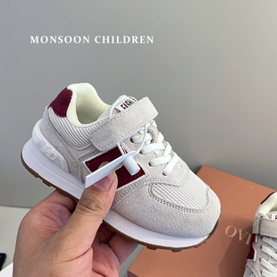 加绒男童鞋子2025新款秋冬舒适爆款低帮小童休闲鞋女童百搭运动鞋
