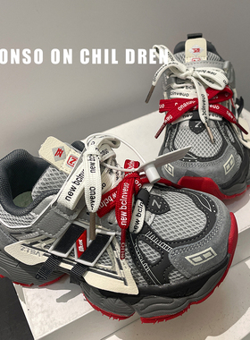 男童老爹鞋网面透气2026春季新款儿童清白你休闲鞋女童百搭运动鞋