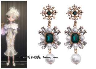 第五人格 调香师 今夜不再 cos礼服 配件 耳饰