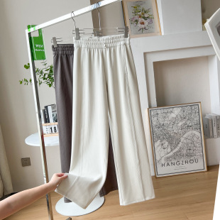 运动长裤 Lu家裤 直筒裤 莫代尔螺纹soft窄版 女 子小个子春秋空气裤