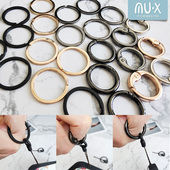 木兮弹簧圈五金挂环金属高档钥匙扣DIY挂绳配件圆扣开口指环圈