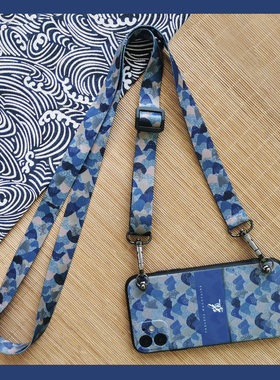 适用苹果17pro/16promax/15promax/14pro/13手机壳iphone12复古山川8p/xs11xsm硅胶防摔小众斜跨绳