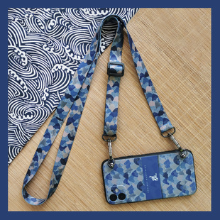 13手机壳iphone12复古山川8p 适用苹果17pro 14pro 15promax xs11xsm硅胶防摔小众斜跨绳 16promax