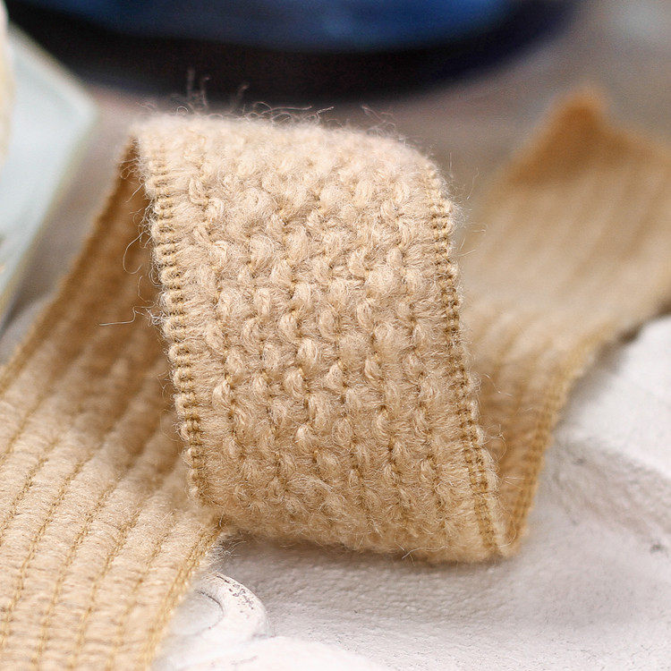 韩国毛绒绒织带腰带波浪纹毛线腰带编织带材料服装跳线马海毛腰带