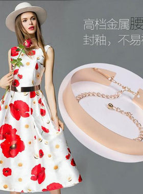 亮片欧美百搭风金色礼服腰封