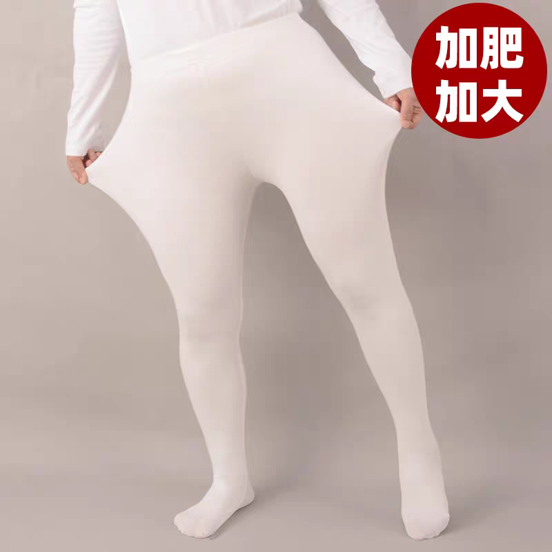 加肥加大版白色打底连裤袜子秋天簿款跳舞蹈女童儿童艺考透肤美腿