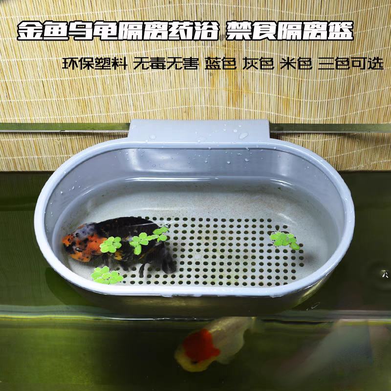 挂钩隔离筐鱼缸挂篮金鱼隔离盒乌龟苗孵化盒观赏鱼饲养失衡隔离篮图片