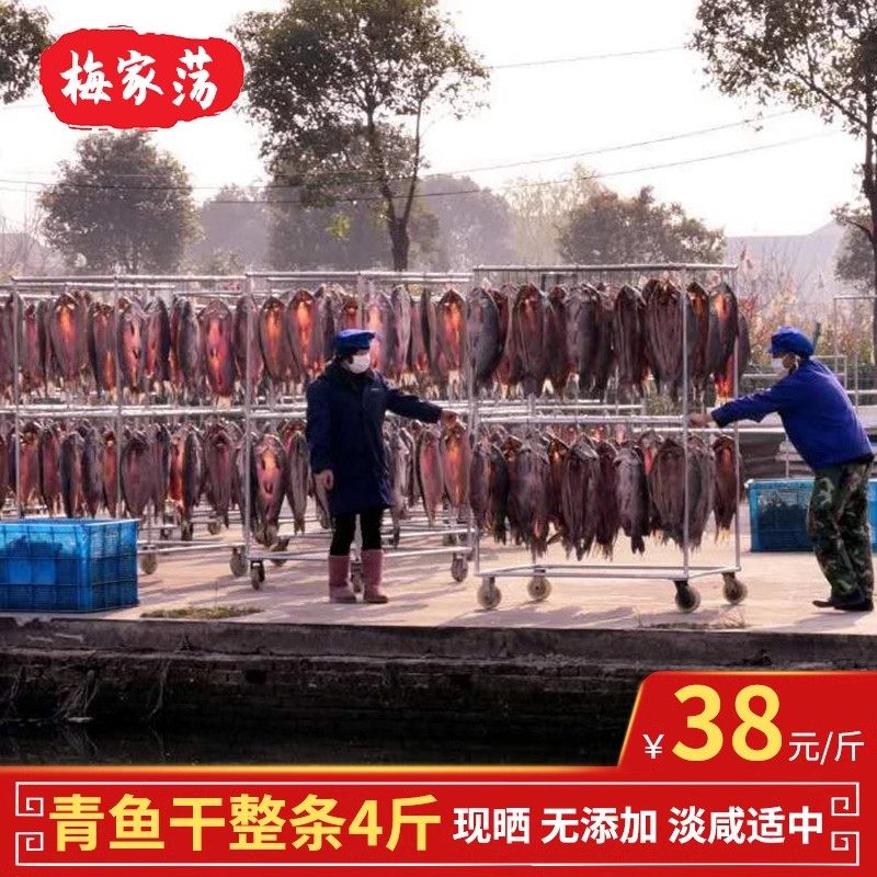 梅家荡青鱼干礼盒装腊鱼干咸鱼干风干鱼螺蛳青整条干货绍兴特产,水产肉类/新鲜蔬果/熟食,鱼干,淘宝优惠券,粉丝福利购,淘宝优惠卷
