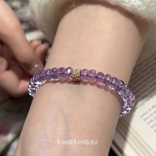 方糖家18K黄金巴西紫水晶手串