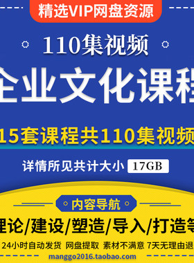 企业文化建设管理培训视频课程员工入职制度讲座团队沟通规划方案