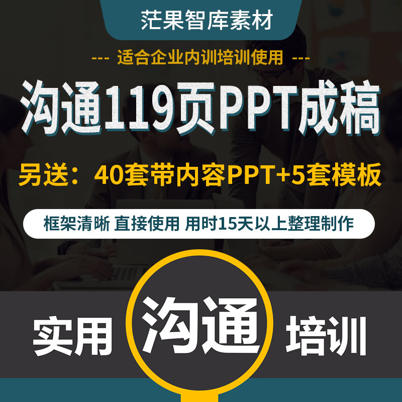 客户员工沟通技巧培训ppt人际关系有效实用技能商务谈判心态模板