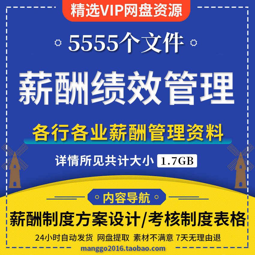 企业薪酬管理绩效考核方案体系设计制度员工kpi薪资激励工具包