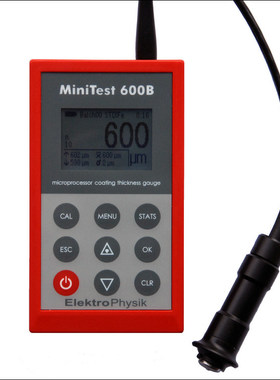 德国EPK MiniTest600BF3钢铁基体涂层测厚仪金属漆膜厚度仪