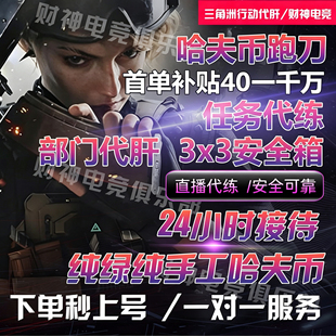 三角洲行动跑刀/代肝哈夫币/3X3保险任务/部门任务/代肝升级