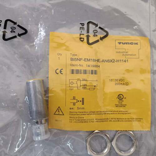 议价图尔克接近开关Bi5NF-EM18HE-AN6X2-H1可维修