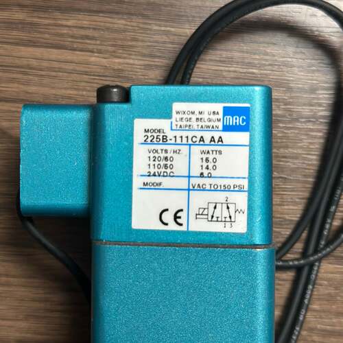 议价MAC 225B-111CA AA，控制阀，未使用原厂件可维修