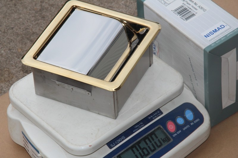 利事达304不锈钢入墙式纸巾架