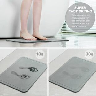 出口亚马逊硬硅藻泥吸水垫卫生间门口防滑脚垫厕所洗手间浴室地垫