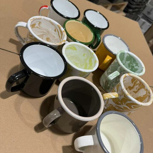 搪瓷咖啡杯马克杯珐琅水杯牛奶杯